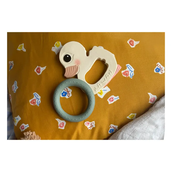 Hevea Coffret apaisant - Set de 2 jouets de dentition | Vert amande