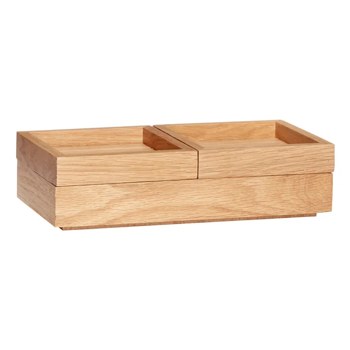 Hübsch Boite de rangement en chêne FSC | Chêne