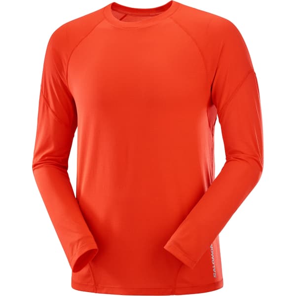 T-shirt trail SALOMON CROSS RUN LS TEE M CHERRY TOMATO