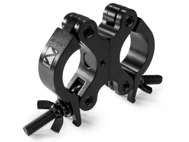 BeamZ Clamp BC50B-200D 48-51 mm Schwarz Aluminium-Klemme mit Schwenkkupplung