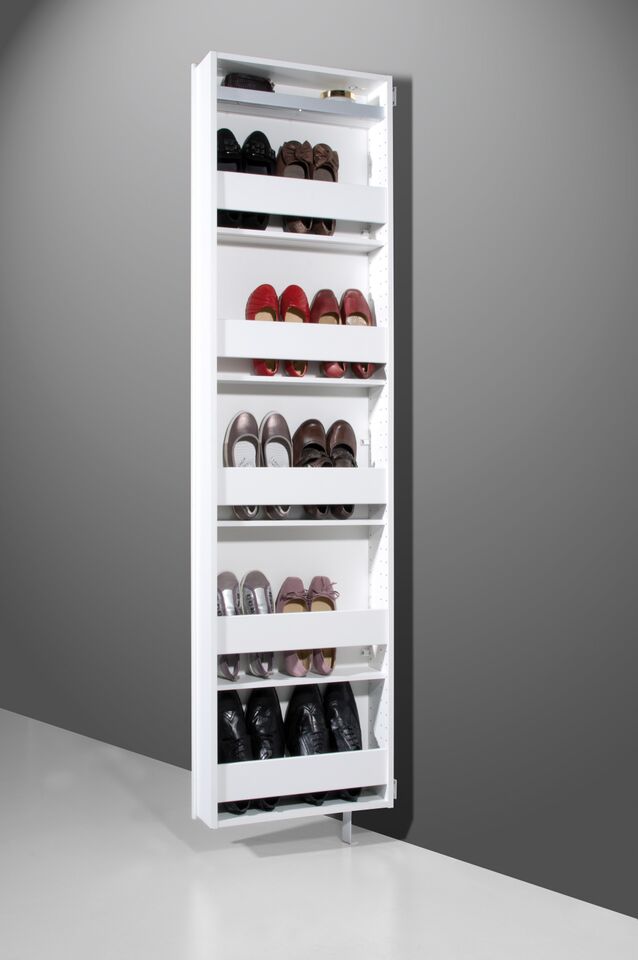 Germania Schoenenkast - L50 X B18 X H195 Cm - Wit
