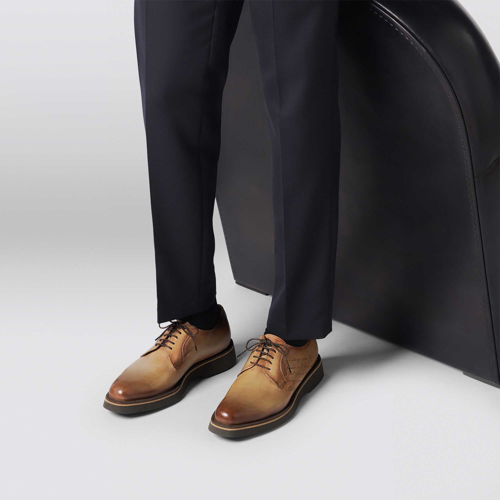 Derby Alessio En Cuir Scritto