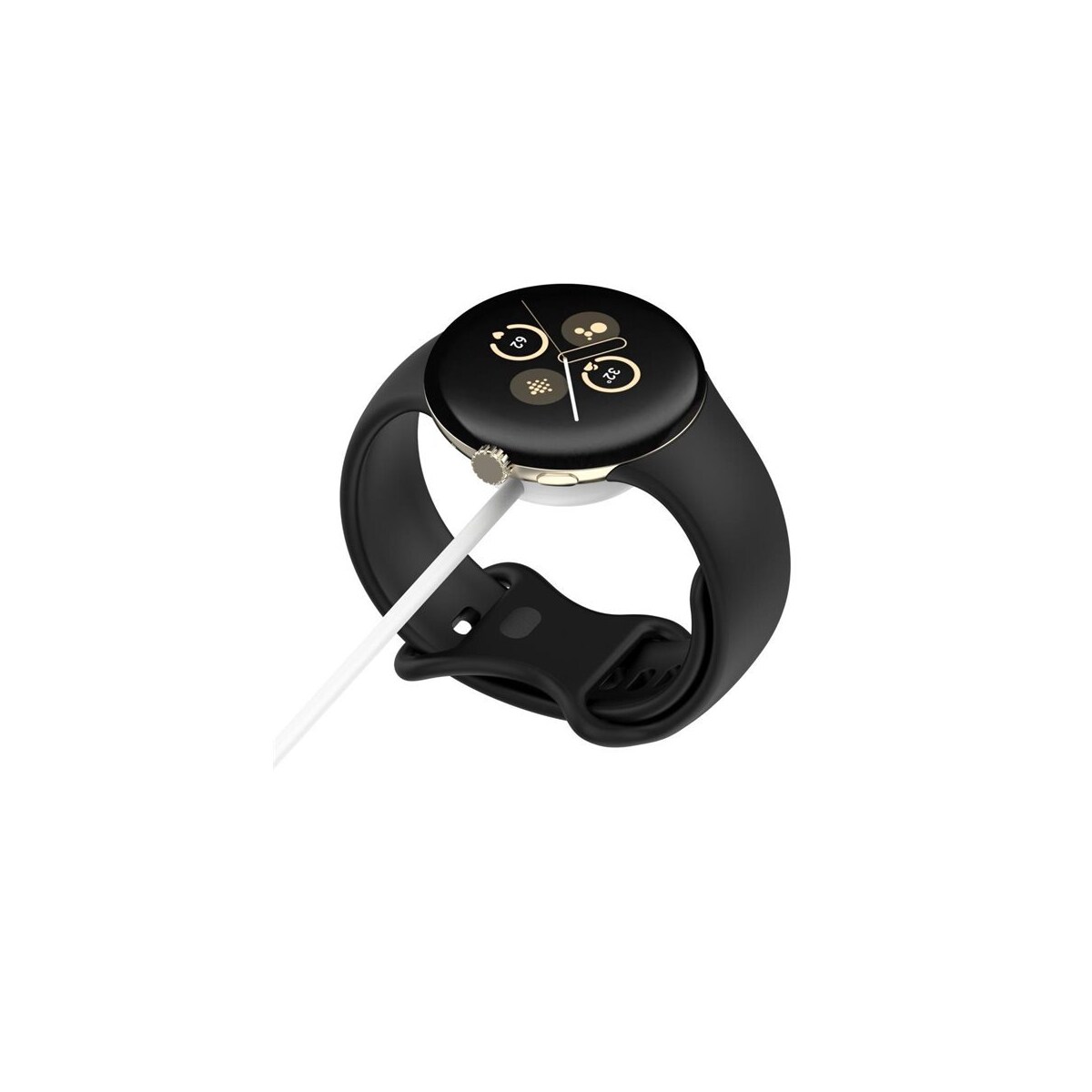 Lader til Google Pixel Watch 2 - USB 1m - Hvit