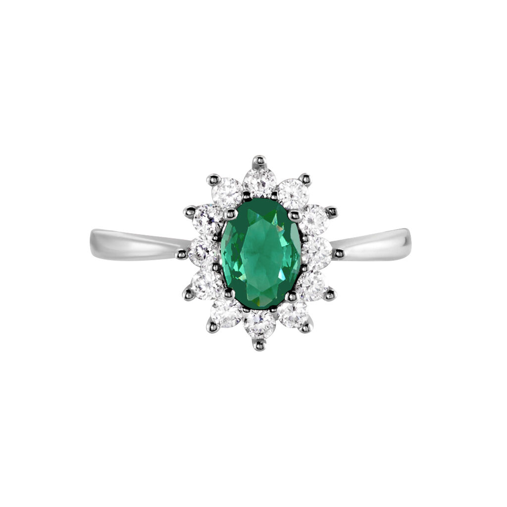 Bague Perez Argent Blanc Oxyde De Zirconium