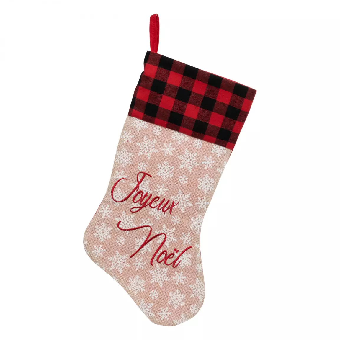 Chaussette de Noël (H45 cm) Joyeux Noël