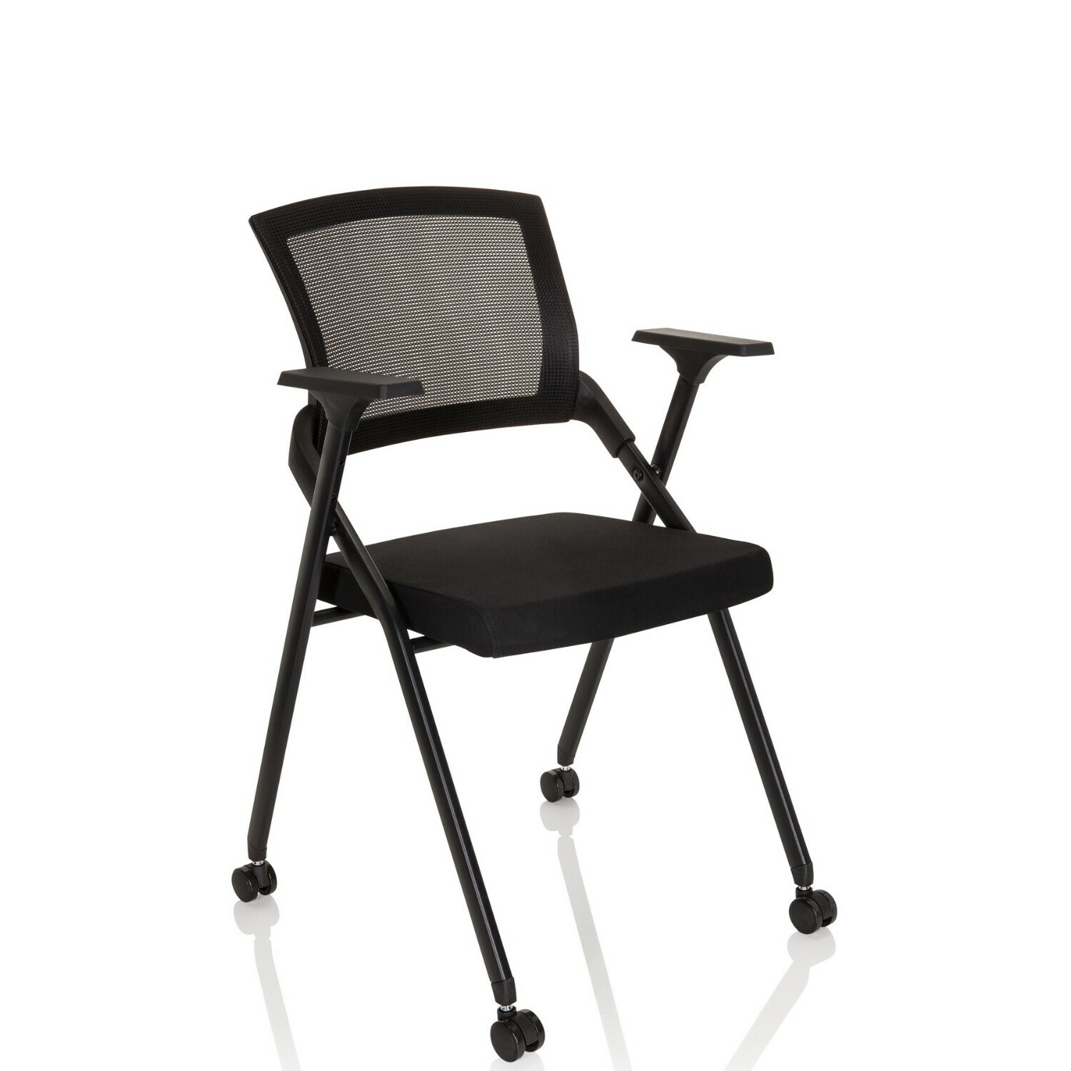 Klappstuhl PRIORITY II Stoff/Netzstoff mit Armlehnen hjh OFFICE