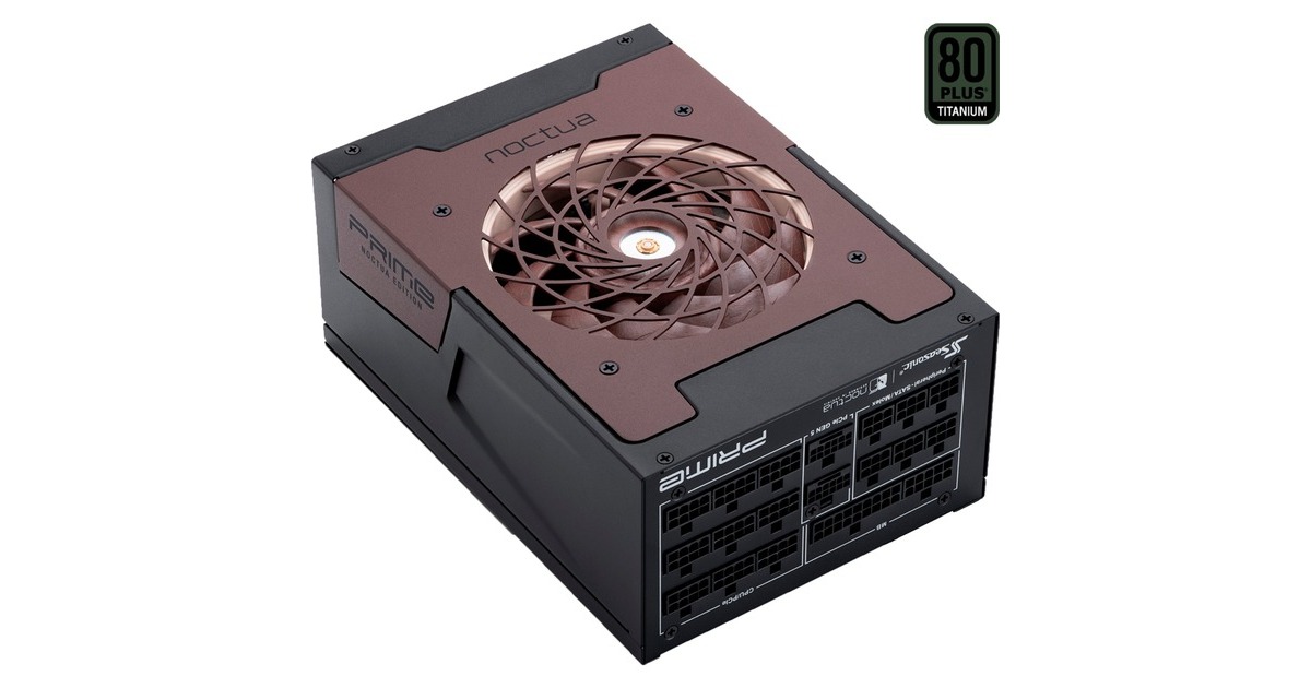 SeasonicPRIME TX-1600 Noctua Edition modulaire 1600 watt voeding   (Zwart, 2x 12VHPWR, 6x PCIe)