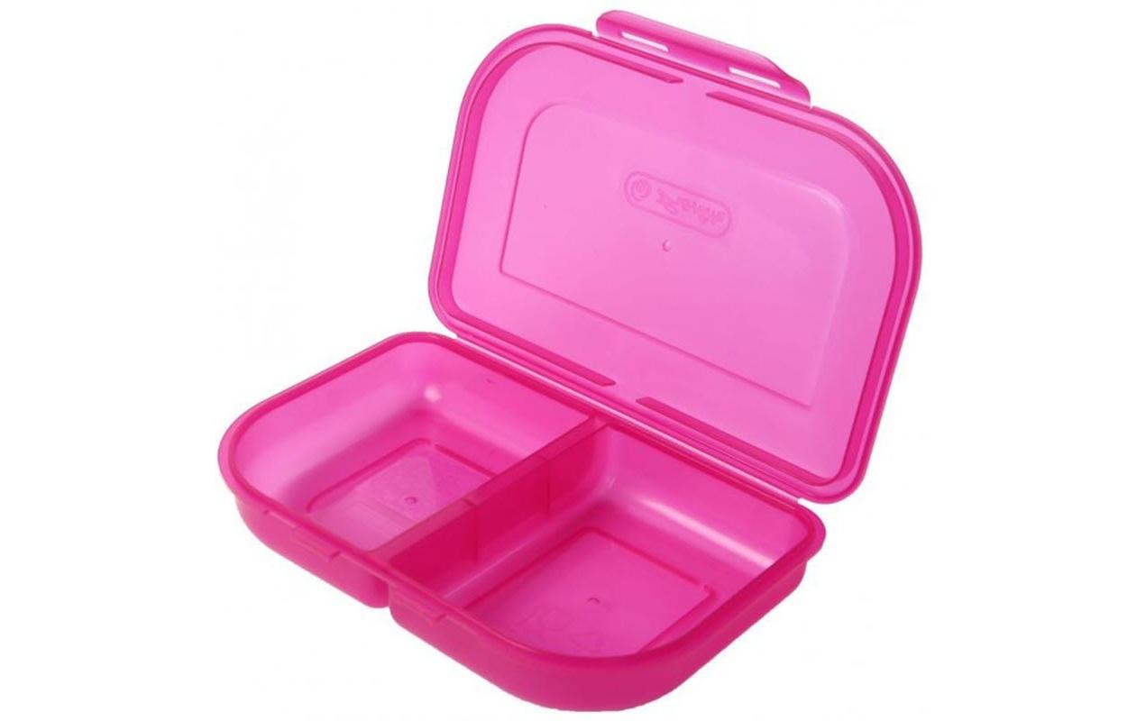 Lunchbox 23 x 15.5 x 4 cm Pink uniFunktionale Brotdose für unterwegs