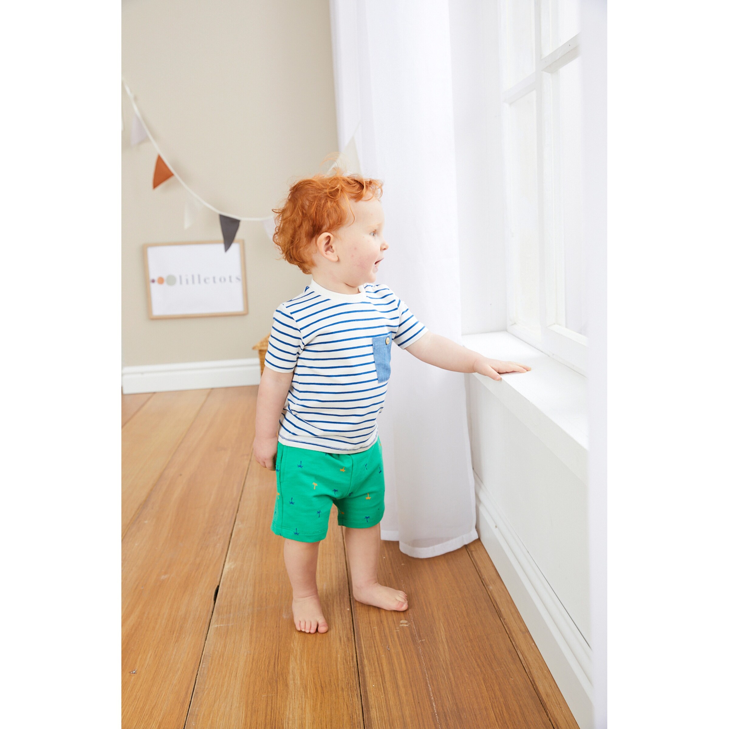 Lilletots - Captain Boys Shorts Palmen