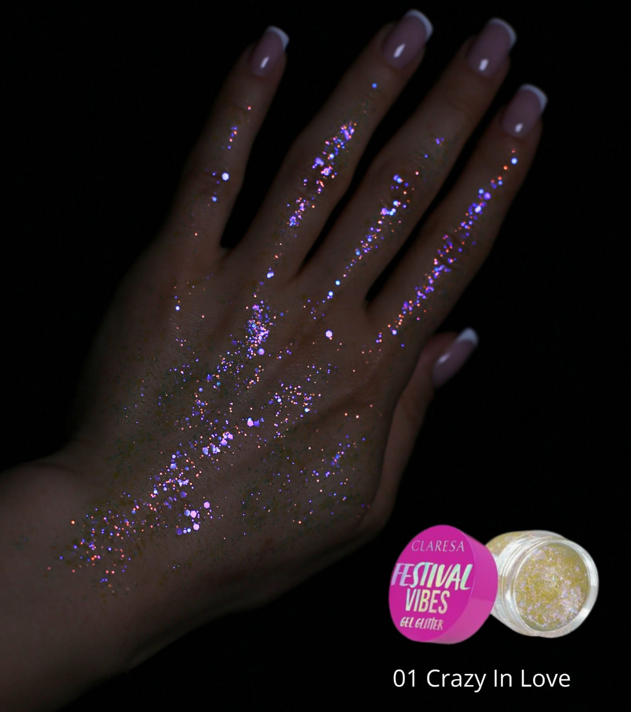 Claresa - Glitter em gel Festival Vibes - 01: Crazy in Love