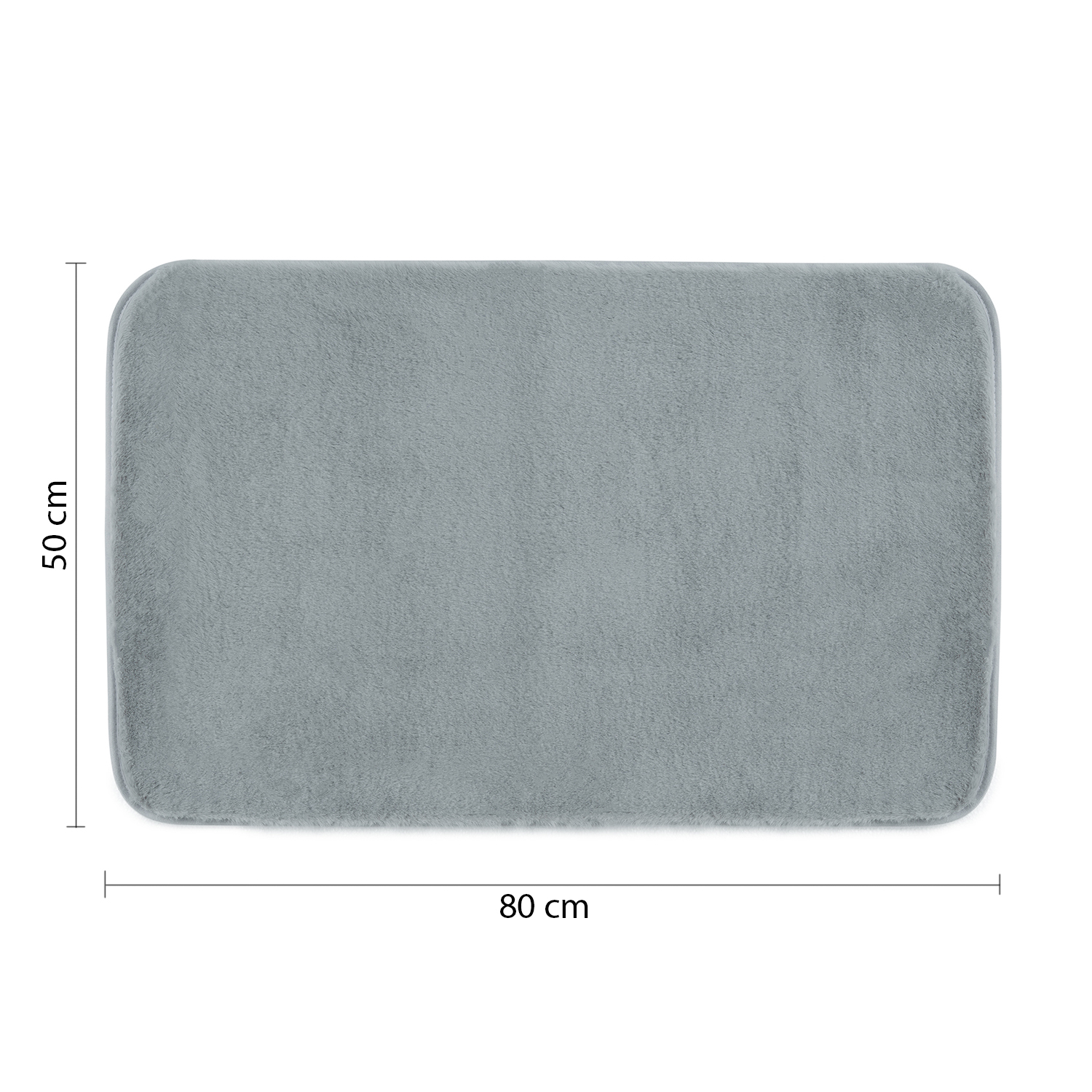 Gedy Fuzzy douchemat antislip 50x80cm blauw