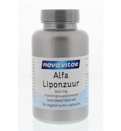 Nova Vitae Alfa liponzuur 600 mg (60 vega capsules)