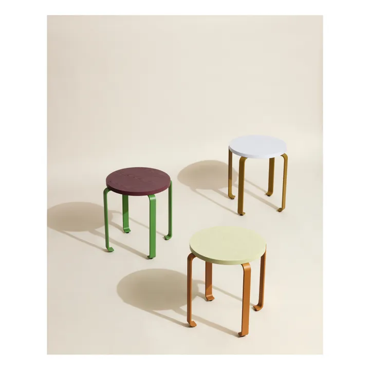 Hübsch Tabouret Smile  | Vert kaki