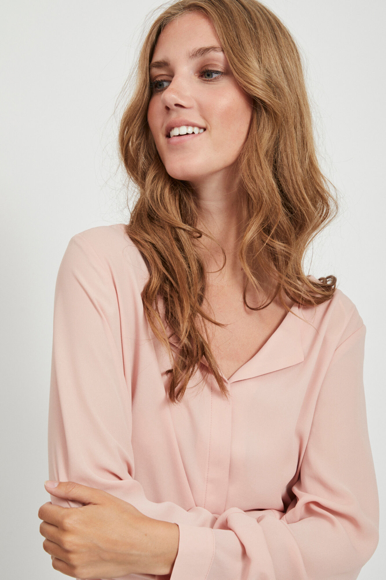 Blusa de manga comprida - Rosa