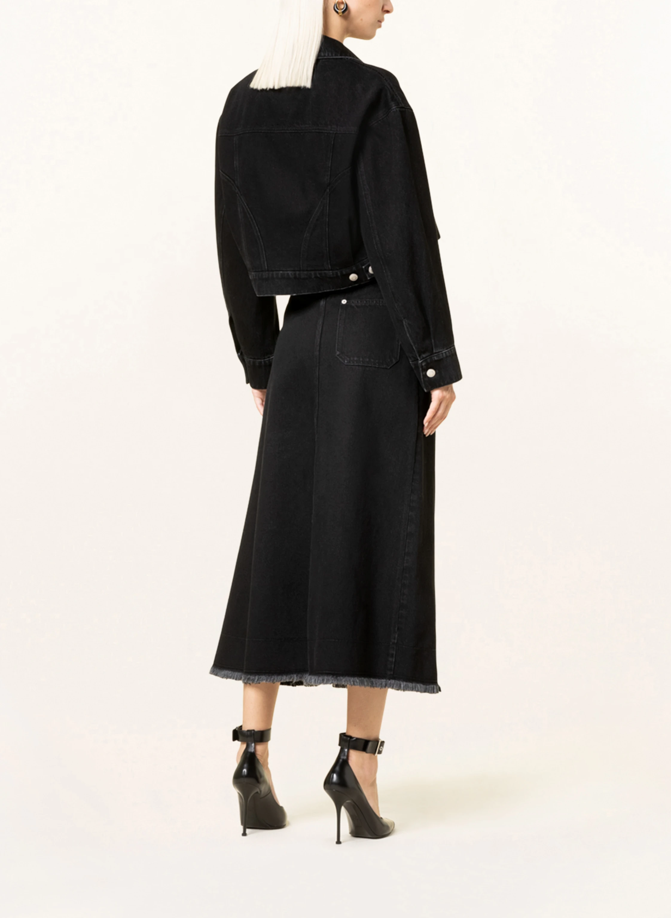 Alexander McQUEEN Cropped-Jeansjacke