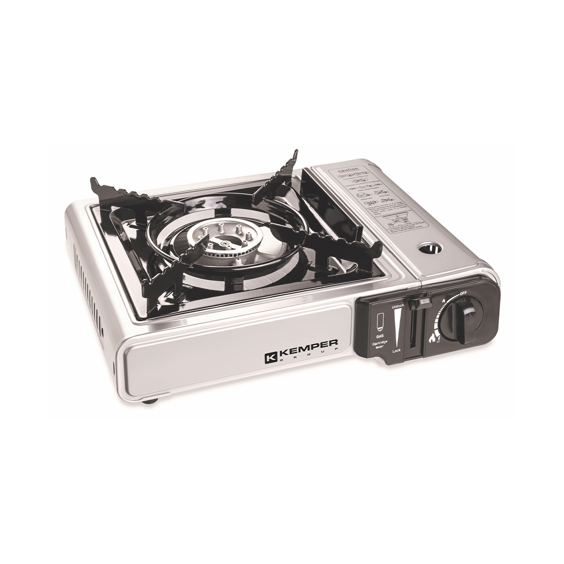 KEMPER Camping Gaskocher mit Piezozündung