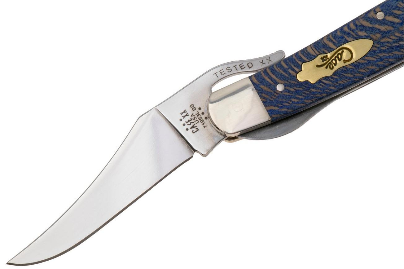 Case RussLock Smooth Blue Sycamore Wood, 63734, 71953L SS zakmes