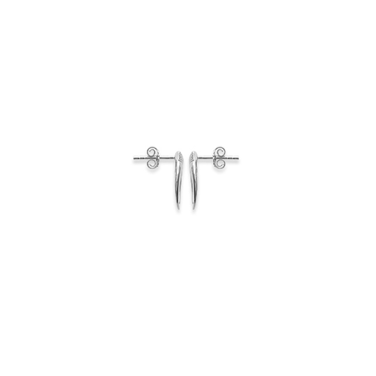 Boucles d'oreilles rondes plaqué or ou argent CORNES - Lorenzo R