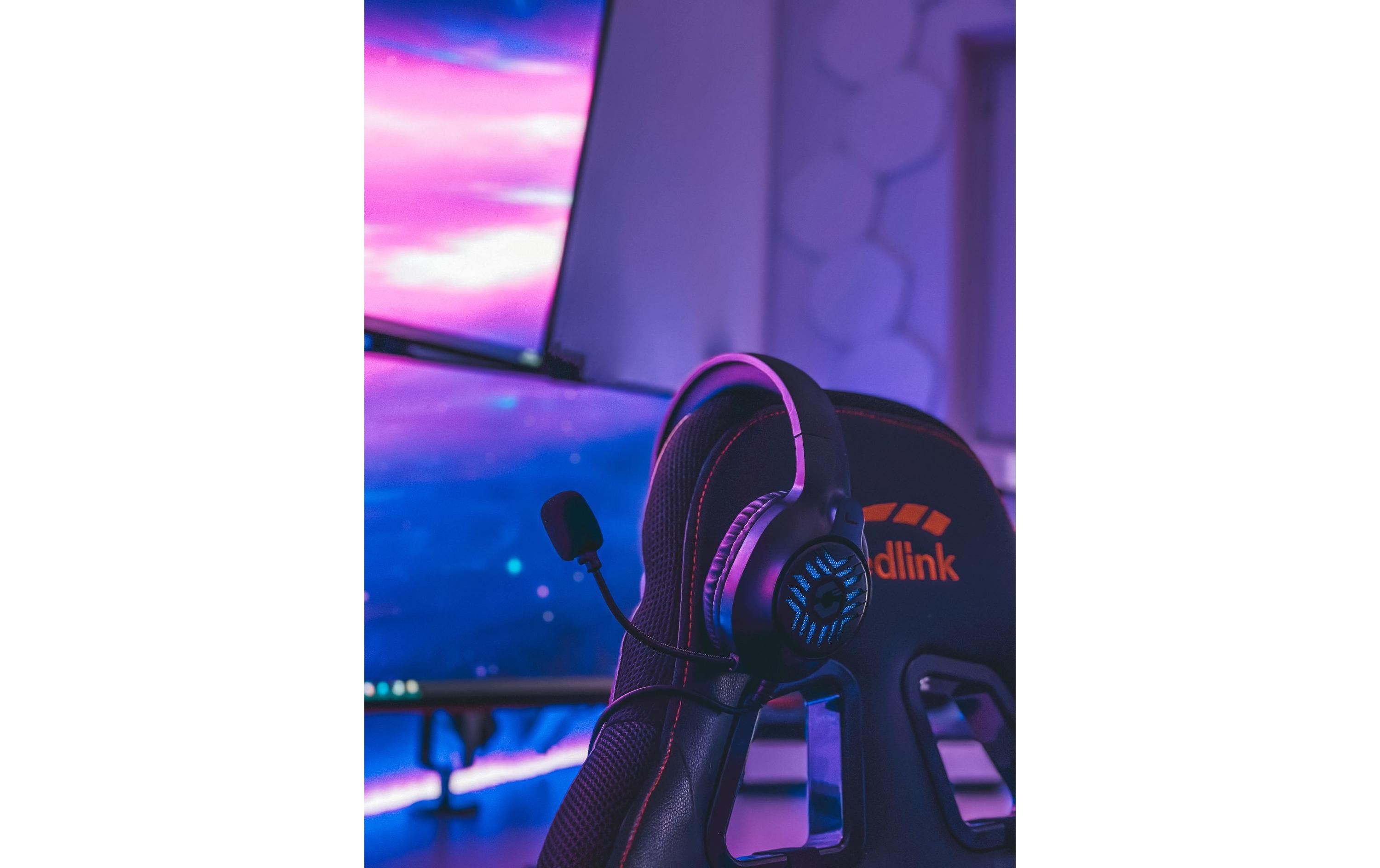 Headset Tyron RGB SchwarzRGB Stereo Gaming Headset zum Anschluss an PC/PS5/PS4/Xbox/Switch