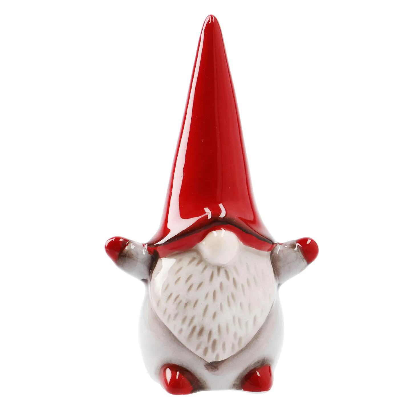 Wichtel mit Arme, rot, 12 cm