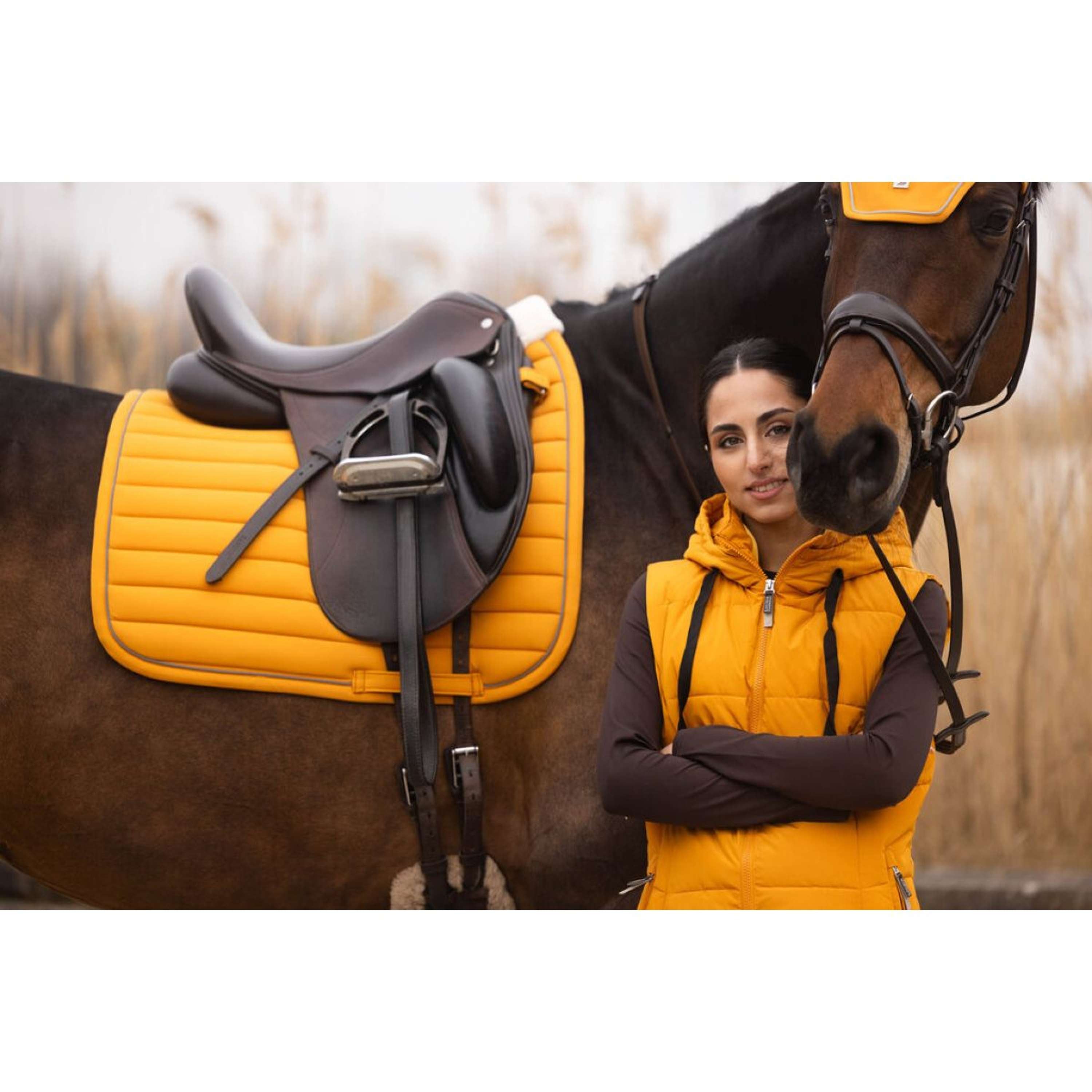HKM Zadeldekje Livignio Lauria Garelli Elegance Dressuur Mustard