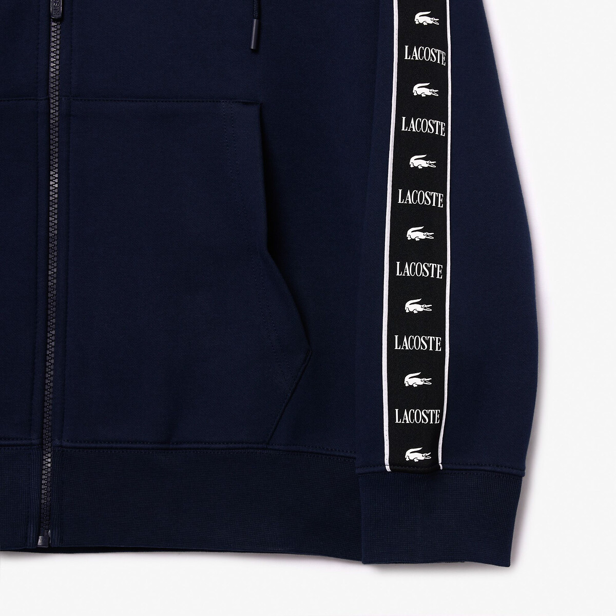 LACOSTE<br>Moletom com zíper em fleece