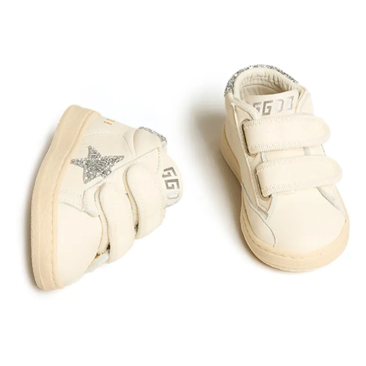 Golden Goose Baskets Scratchs June Paillettes | Argenté