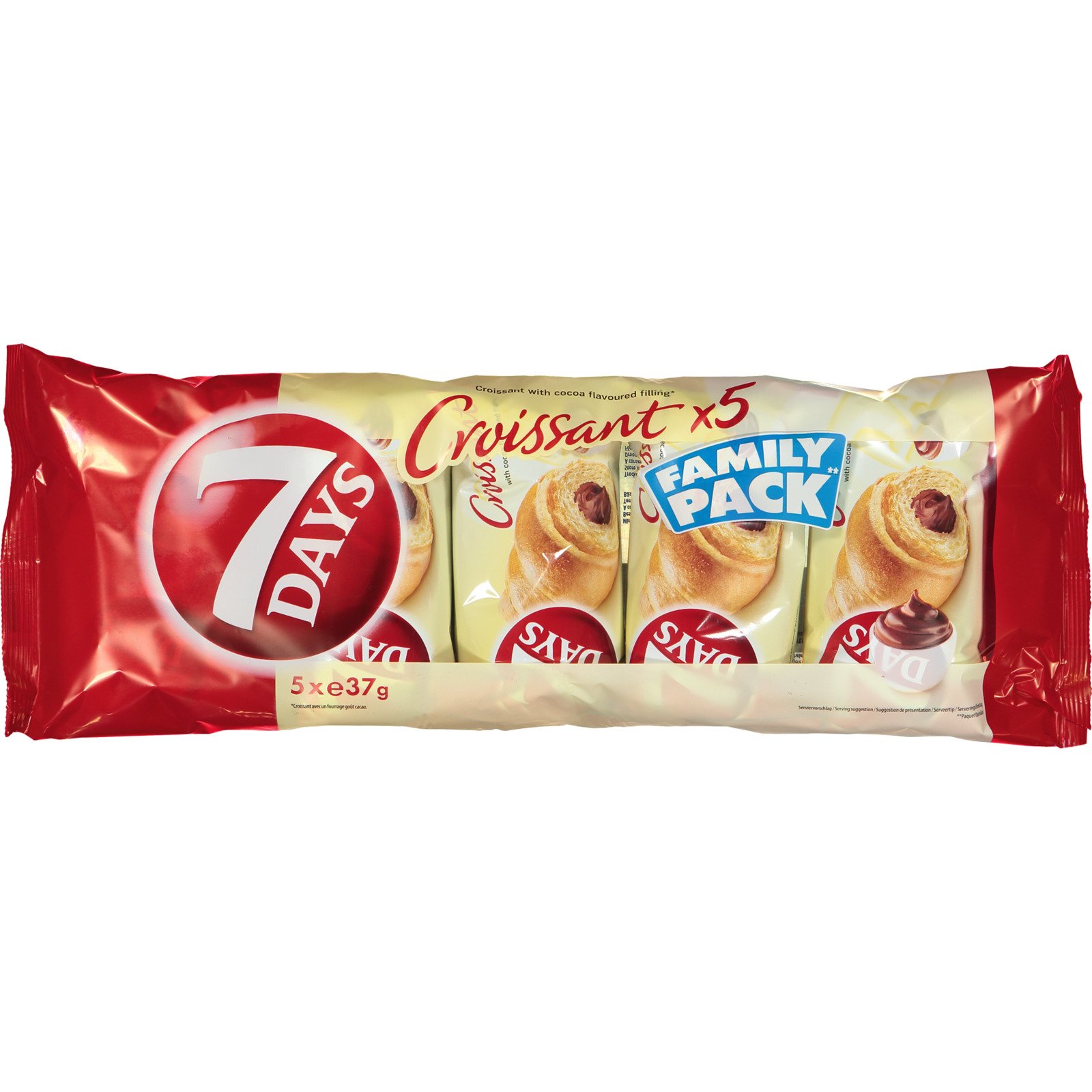 7 Days Croissant Kakao 5 x 37 g