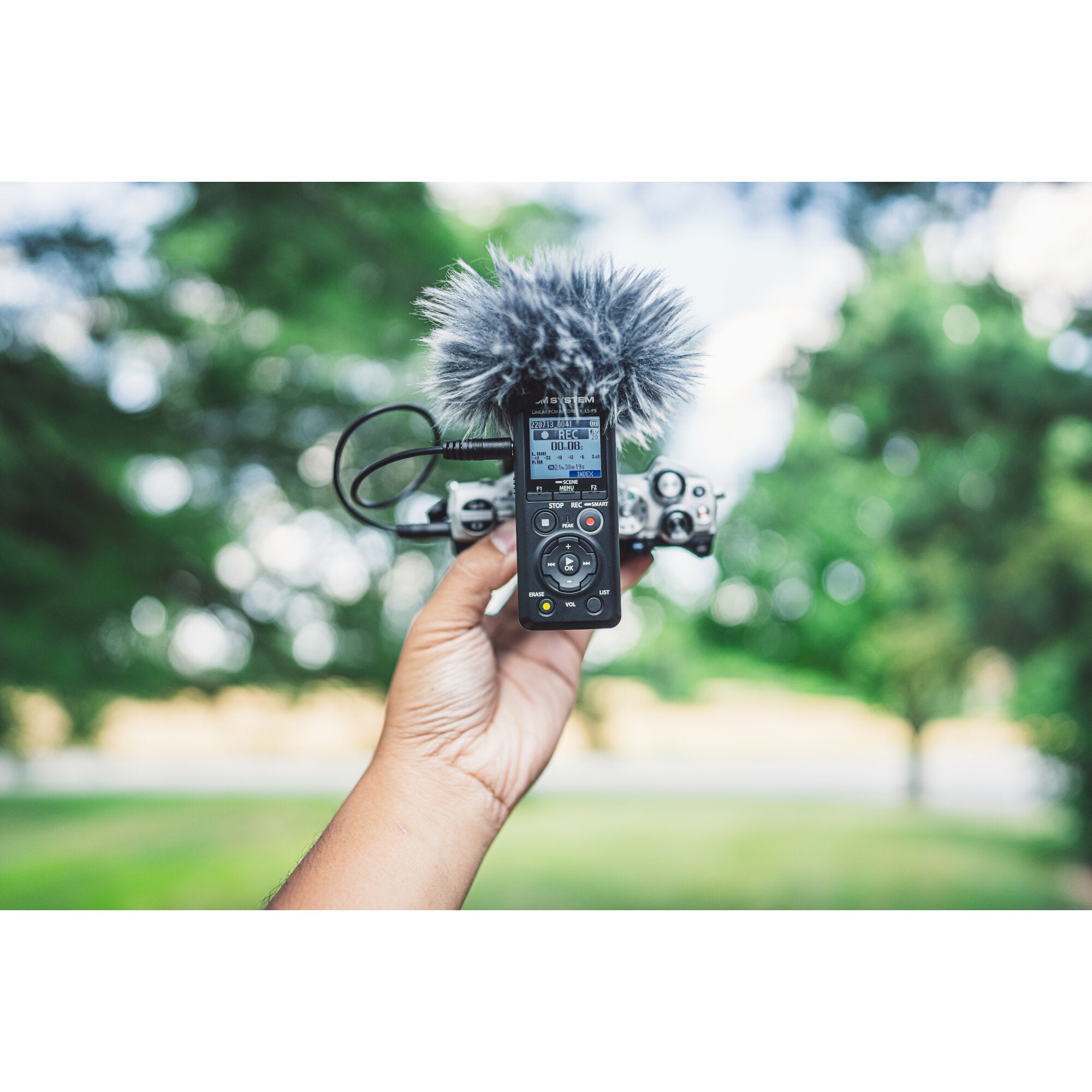OM System LS-P5 digitale handheld audiorecorder