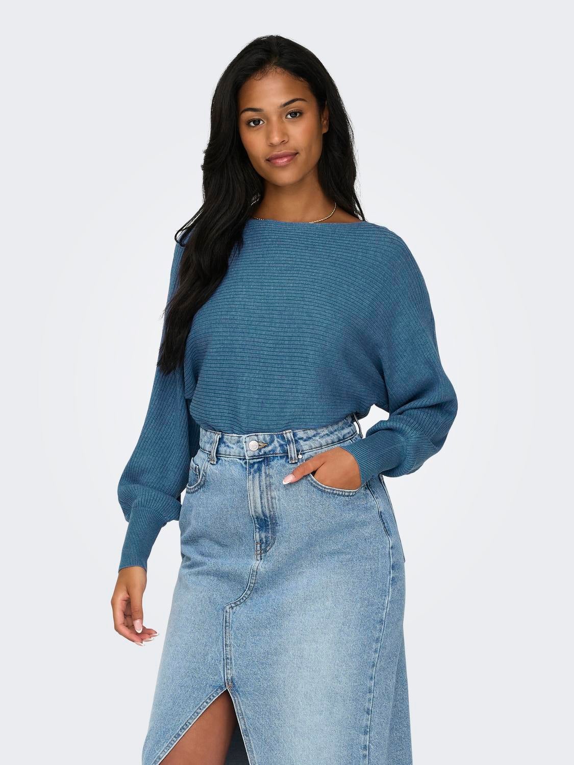 ONLADALINE Strickpullover Coronet Blue
