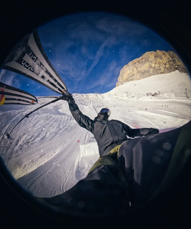 départ 1.0  Freestyle-Ski Unisex Black/White/NeonPunch