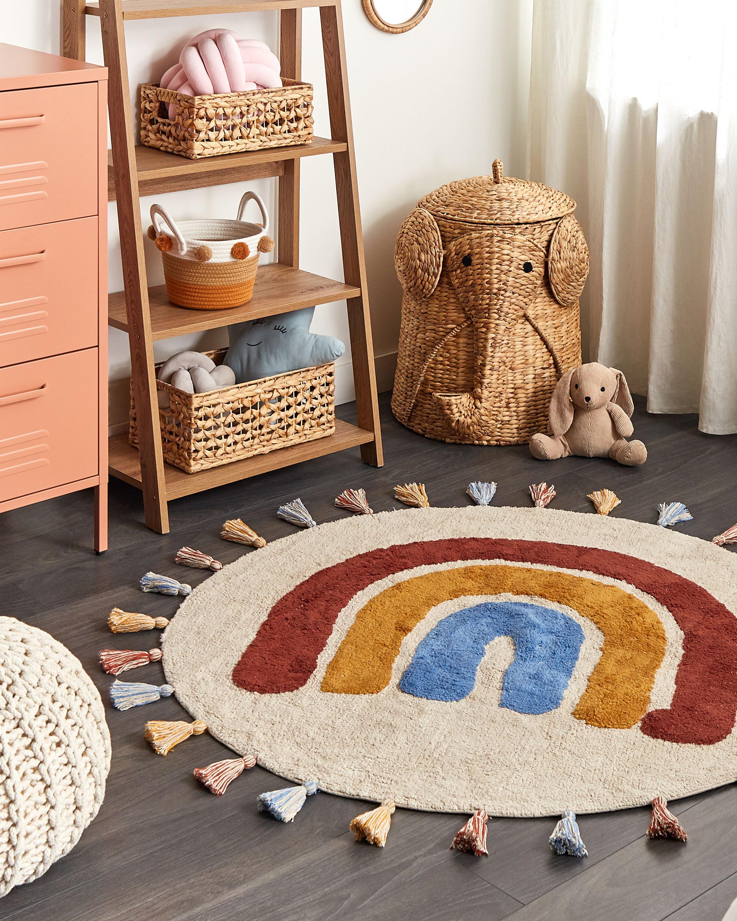 Kindervloerkleed YAGCI Meerkleurig ø 120 cm Katoen