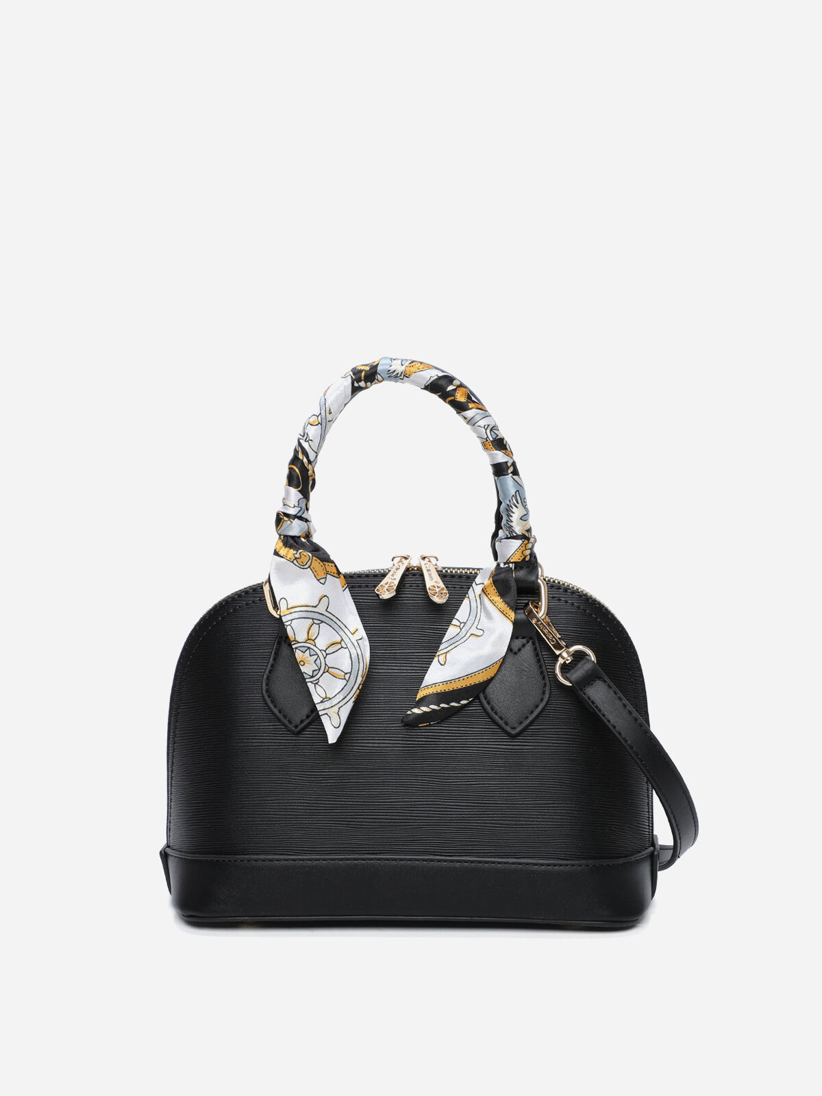 Petit sac à main avec ruban- Noir