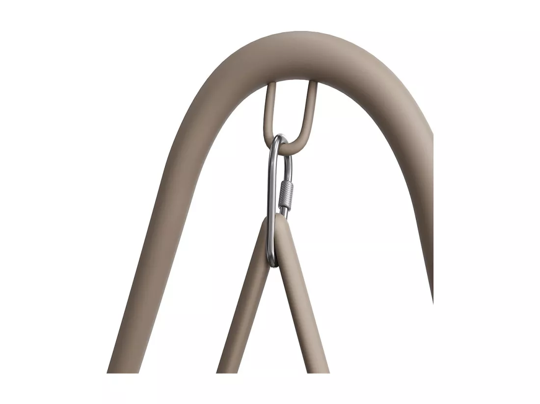 Chaise de balançoire jardin rotin PE 2 sièges dossier marron clair coussins ensemble de mobilier de jardin pour l'extérieur beiges