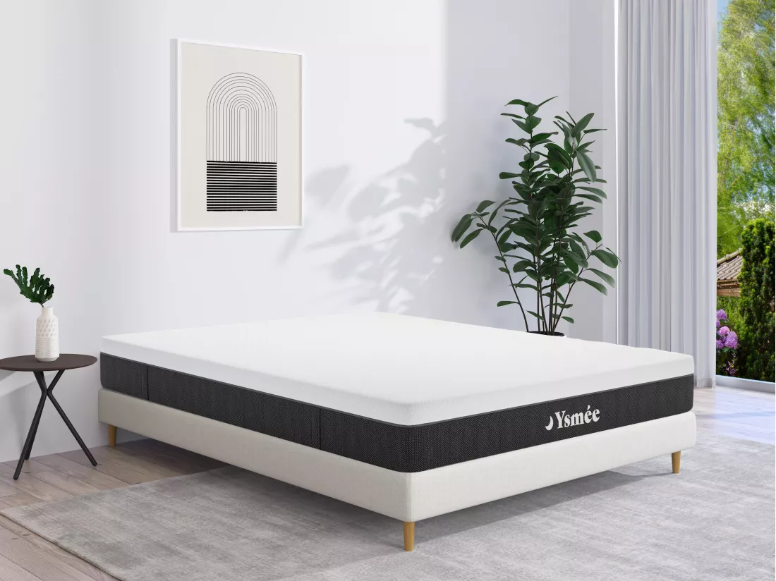 Matelas 140 x 190 cm ressorts ensachés 7 zones déhoussable ép.22cm - CELESTRIA de YSMÉE