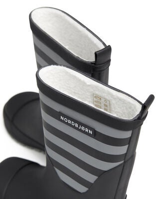 Nordbjørn Dunder Fôrede Gummistøvler, Grey/Black