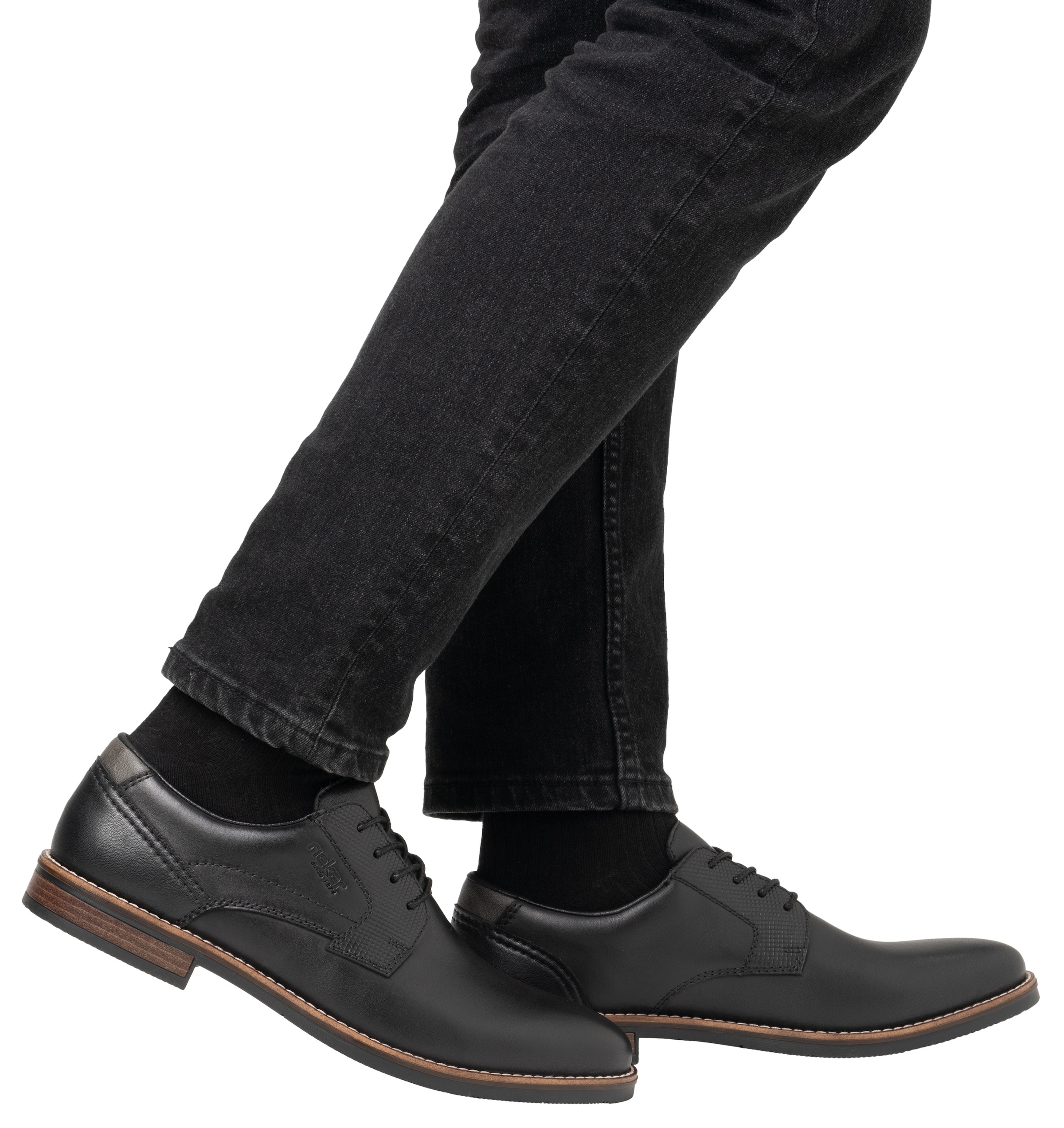 Rieker Schnürschuh  , Businessschuh, Halbschuh, Festtagsschuh mit Leder-Decksohle