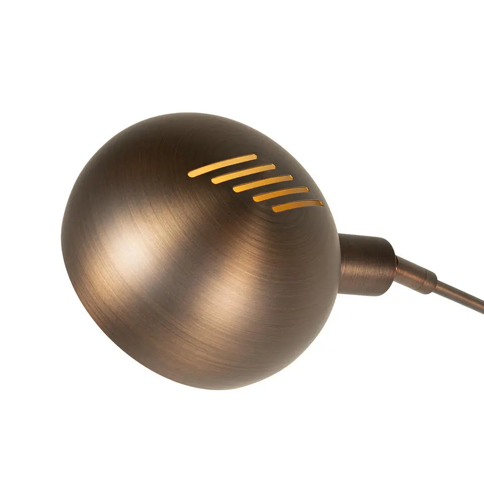 Qazqa vloerlampen sixties bruin e14