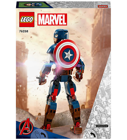 LEGO? Marvel Avengers - Byg Sølv-figur af Captain America 76258