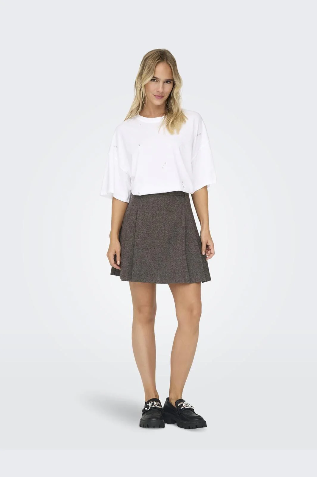 Only Onldell Mel Pleat Skirt Tlr