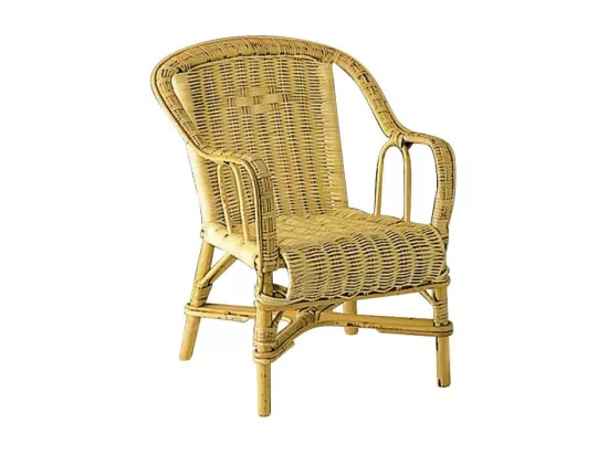 Fauteuil enfant en rotin Loni