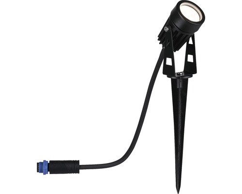 Paulmann Plug & Shine Starterset 3x LED Spot IP65 3x3W 3x150 lm 3000 K zwart met transformator + aansluitkabel 5 m 24 V
