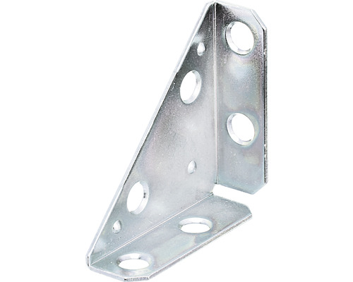 Hoekplaat 50 x 50 x 70 mm, sendzimir verzinkt, 1 stuk