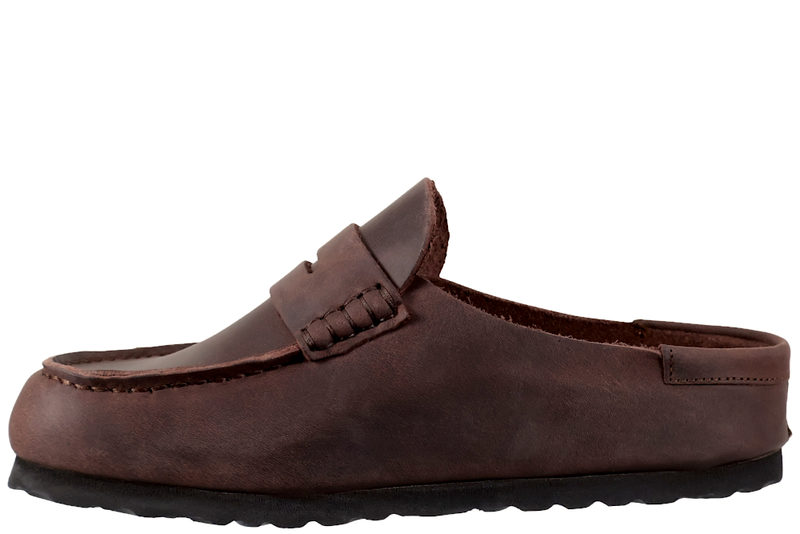 BIRKENSTOCK NAPLES WRAPPED HABANA SLENNTERS I BRUNT OLIERET SKIND