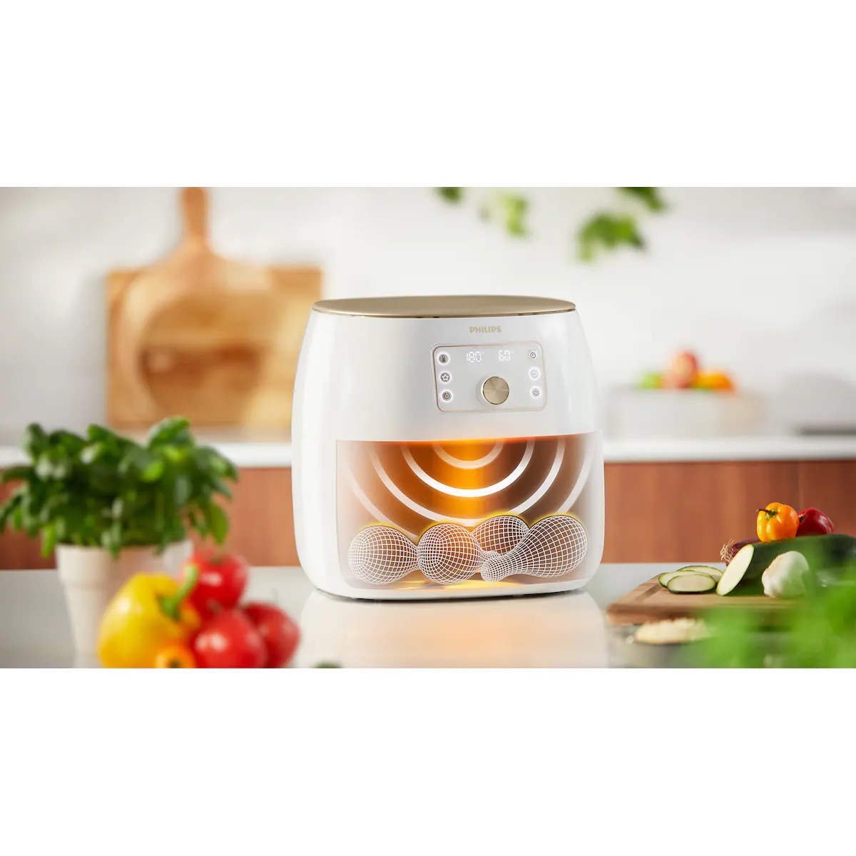 Philips Airfryer Smart Sense 7.3L med bakeform HD9870/20