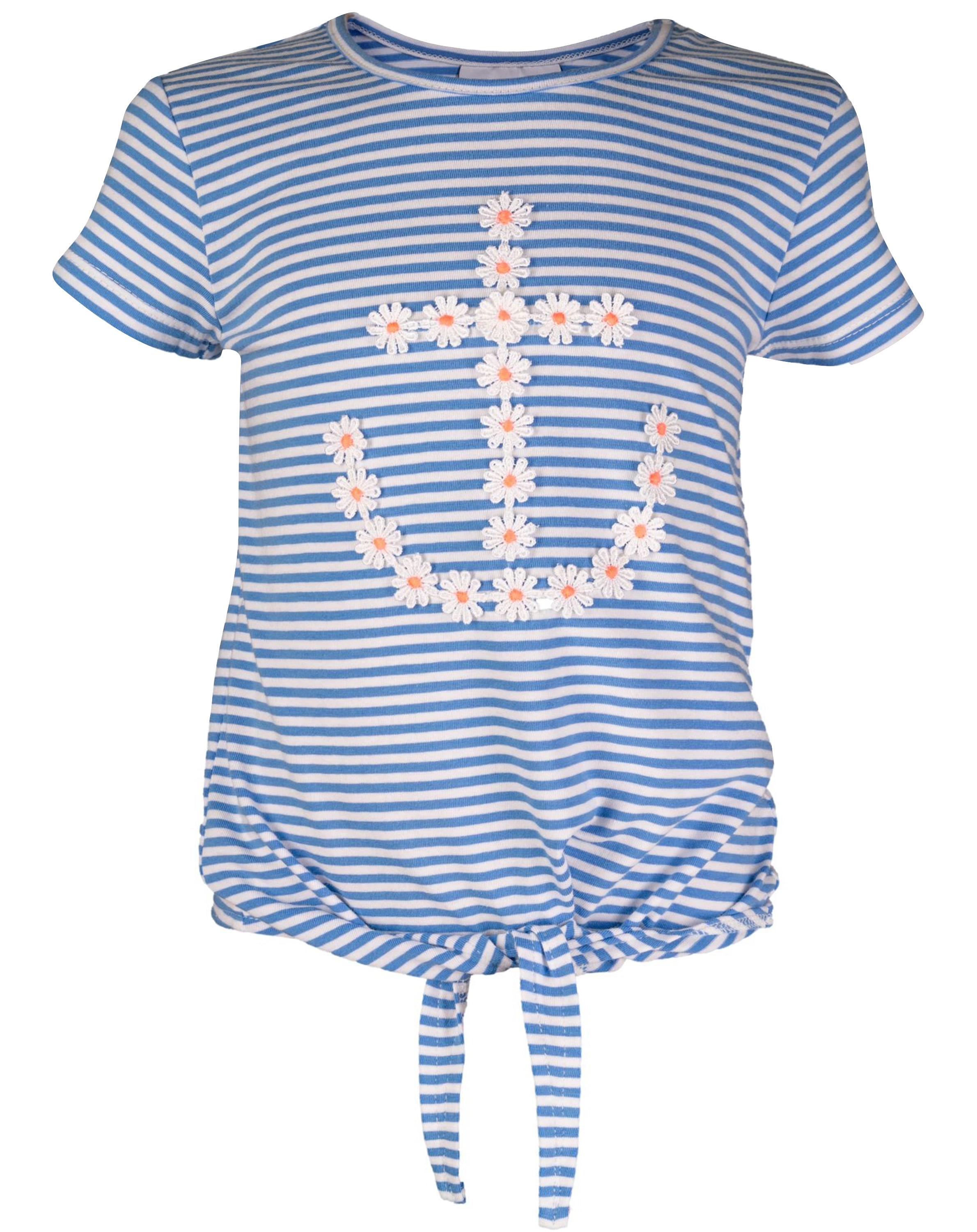 T-Shirt AHOI gestreift in jeans blue
