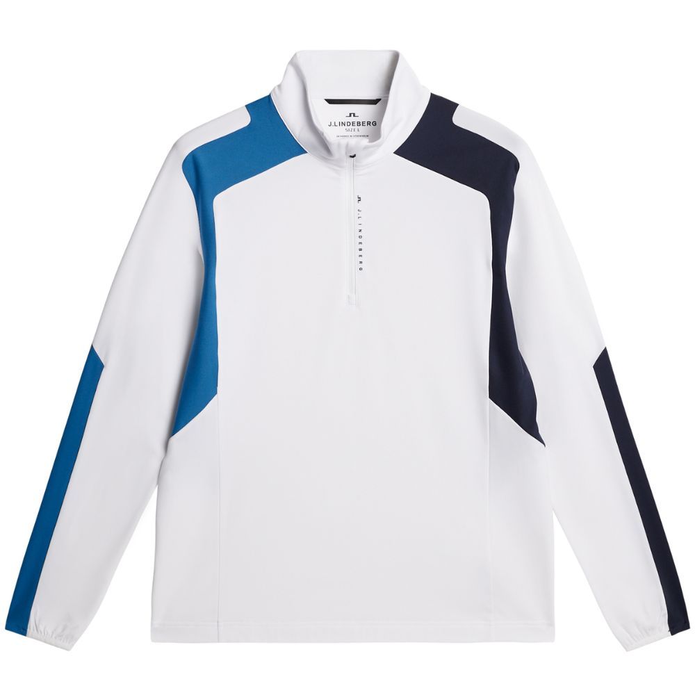 Leander Quarter Zip Midlayer Herre Hvit