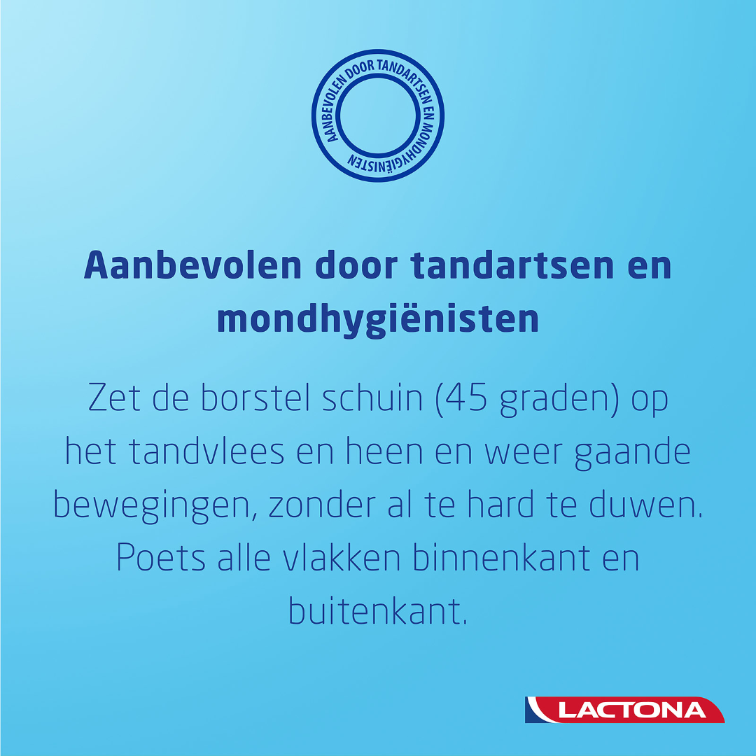 Lactona Tandenborstel IQ+ medium (1 stuk)