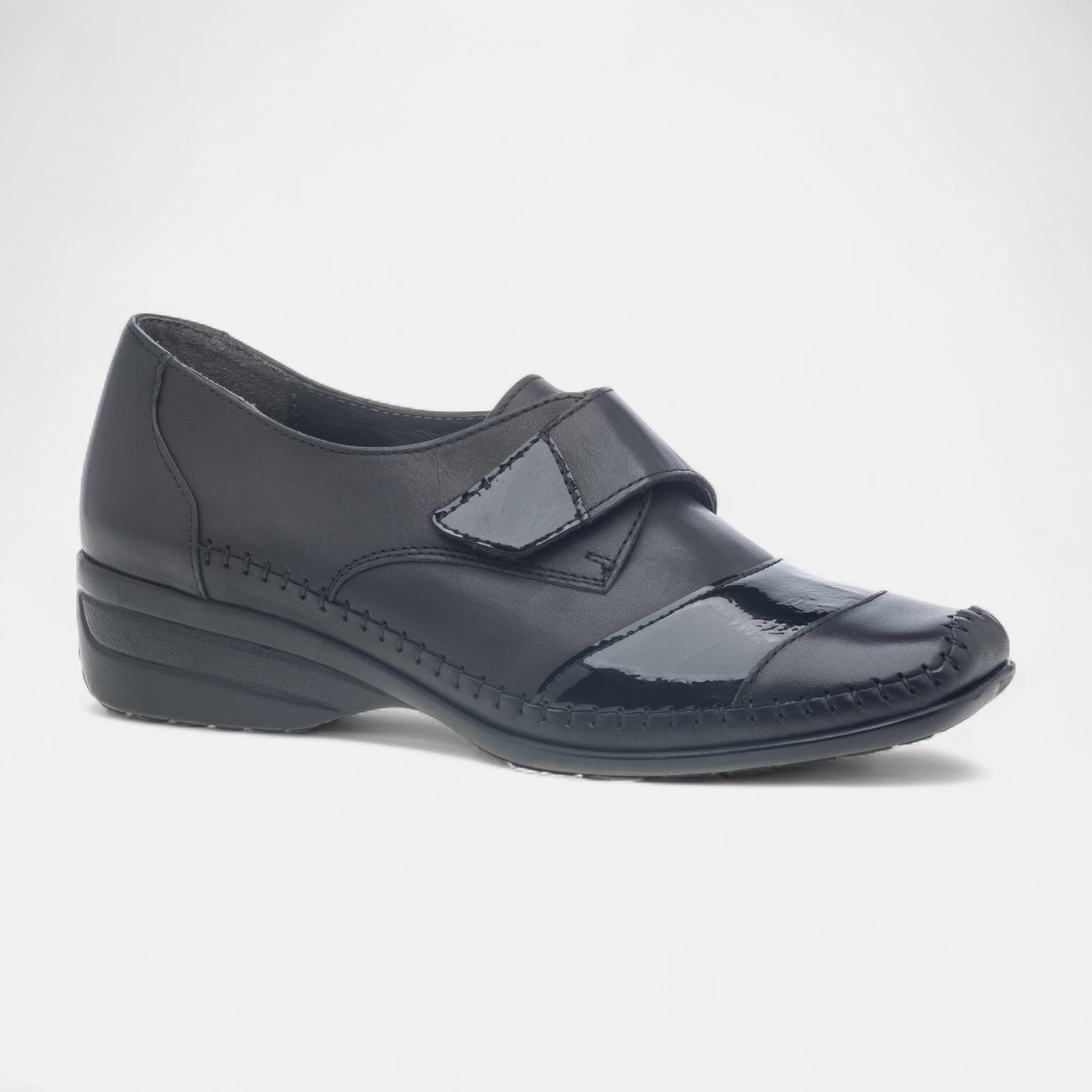 Derbies pieds sensibles Femme en cuir noir