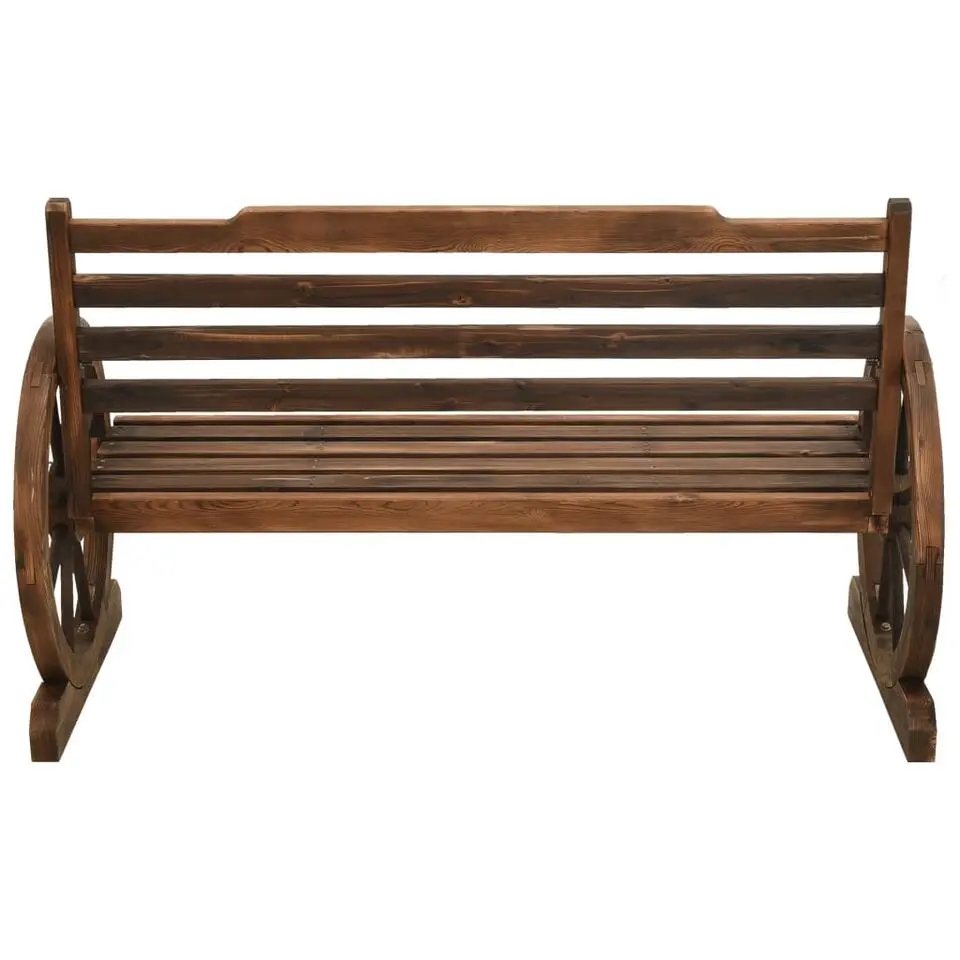 vidaXL - Tuinbank - Bruin - Vurenhout - 112 cm